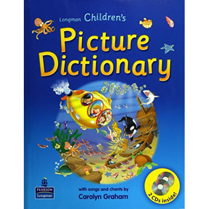 کتاب longman childrens picture dictionary آبی رنگ