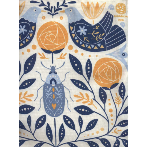 کیف پارچه ای قدیما 30*30 (طرح پرنده،کد KB6)