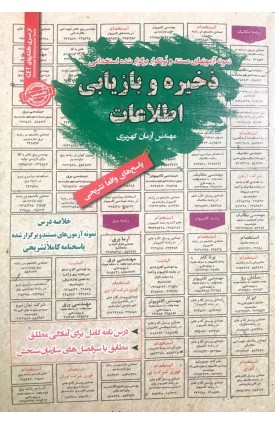  خرید کتاب استخدامی ذخیره و بازیابی اطلاعات. آرمان کهریزی.  انتشارات:   ایران فرهنگ.