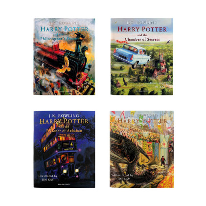 Harry Potter Illustrated Collection Hardcover (5 جلدی مصور) Harry Potter Illustrated Collection Hardcover (5 جلدی مصور)